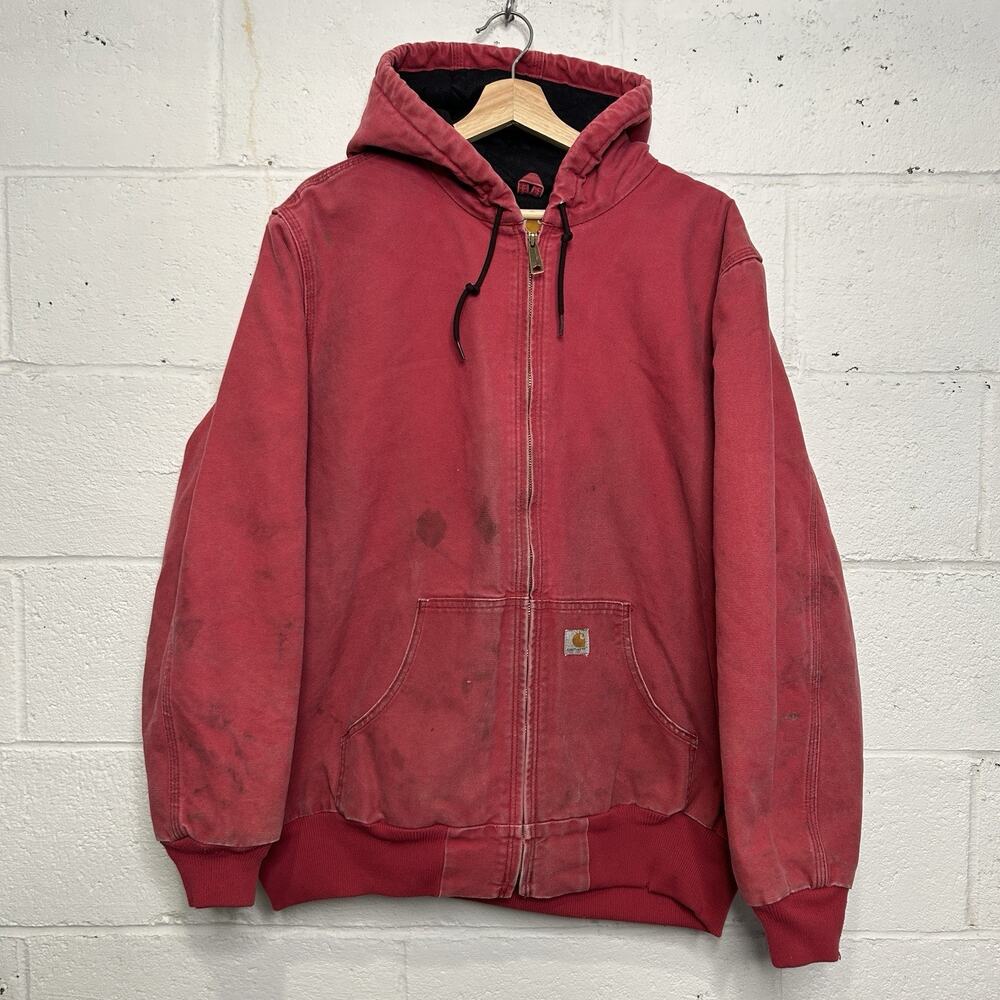 Y2k Carhartt Quilted Hooded Jacket “Crabapple Pink” Wj130